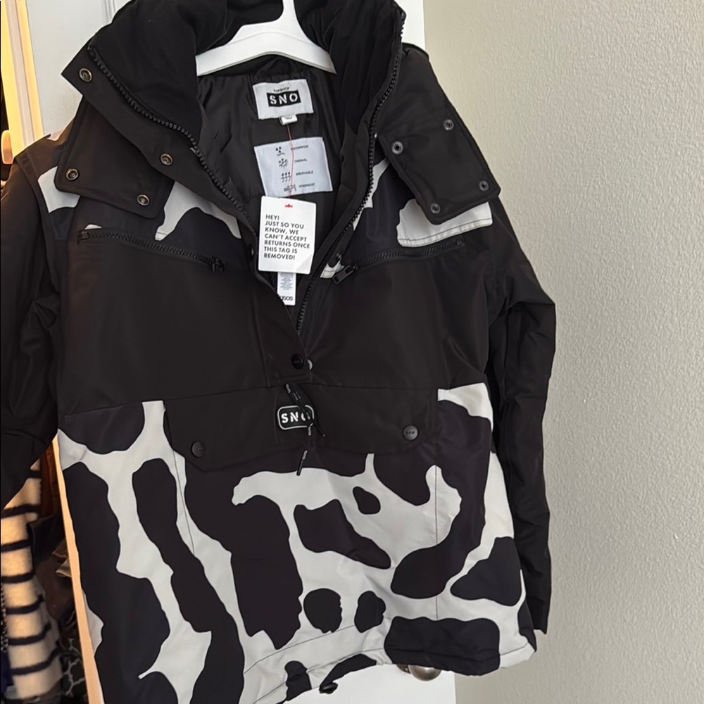 Topshop SNO Black and White Jacket